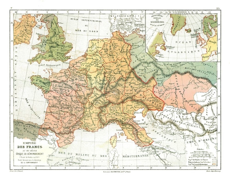 Picture of KINGDOM OF THE FRANKS FRANCE - CORTAMBERT 1880