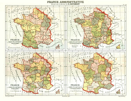 Picture of ADMINISTRATIVE FRANCE - CORTAMBERT 1880