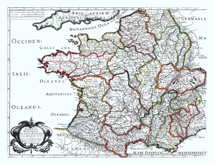 Picture of ANCIENT FRANCE - SANSON 1641