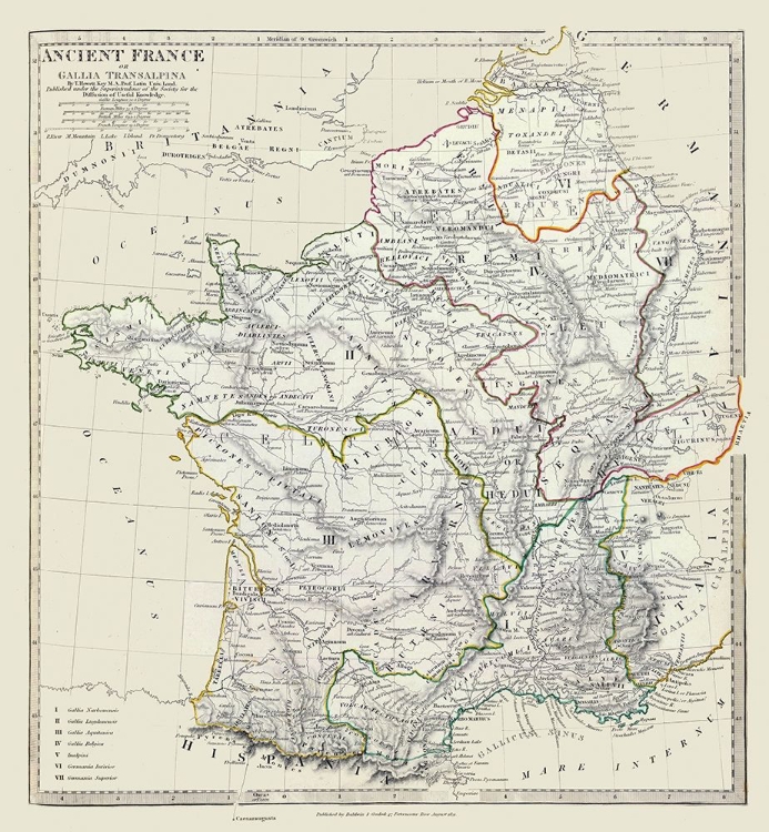 Picture of ANCIENT FRANCE - HEWITT 1830