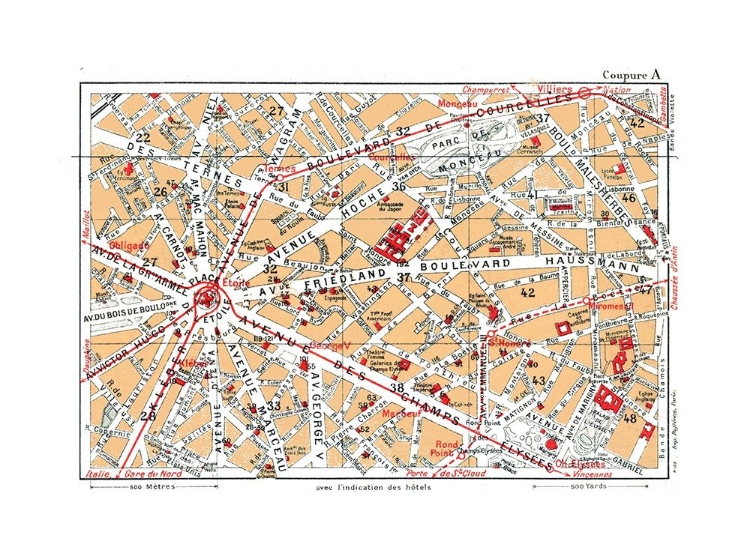 Picture of NORTHWESTERN PARIS FRANCE - BLUE GUIDES 1921