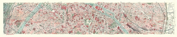 Picture of PARIS LONG CUT FRANCE - BLUE GUIDES 1921