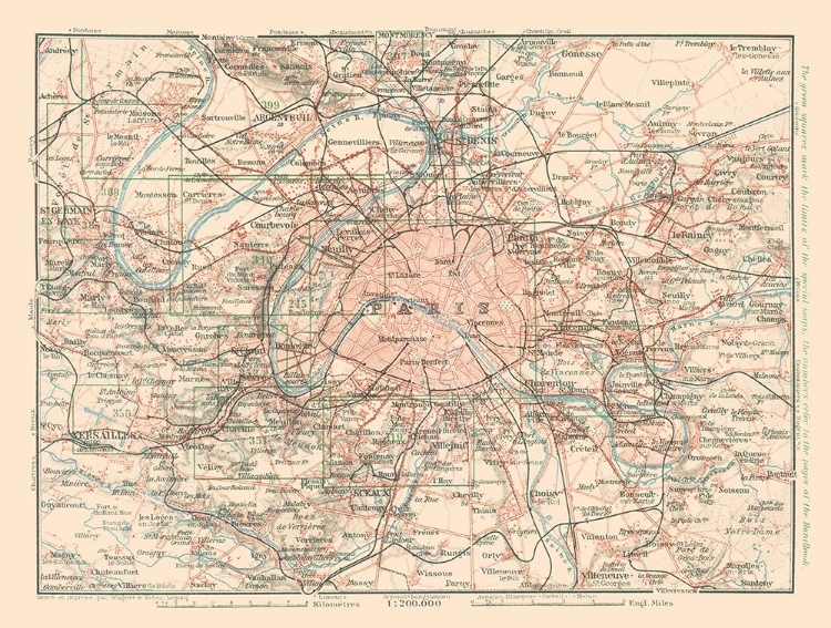 Picture of PARIS FRANCE - BAEDEKER 1911