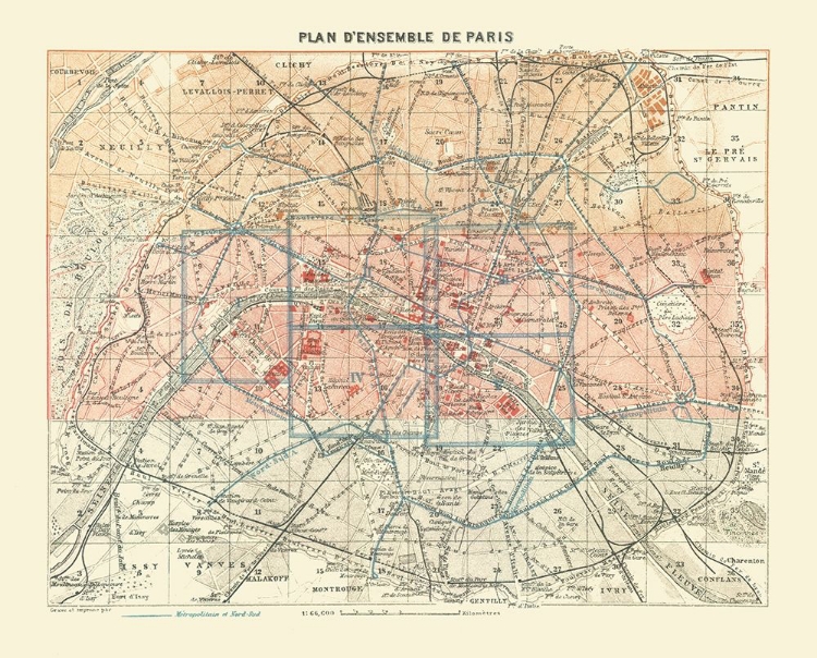 Picture of PARIS FRANCE - BAEDEKER 1911