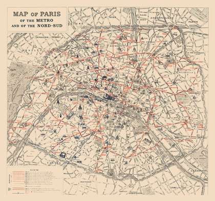 Picture of METRO NORD SUD PARIS FRANCE - 1923