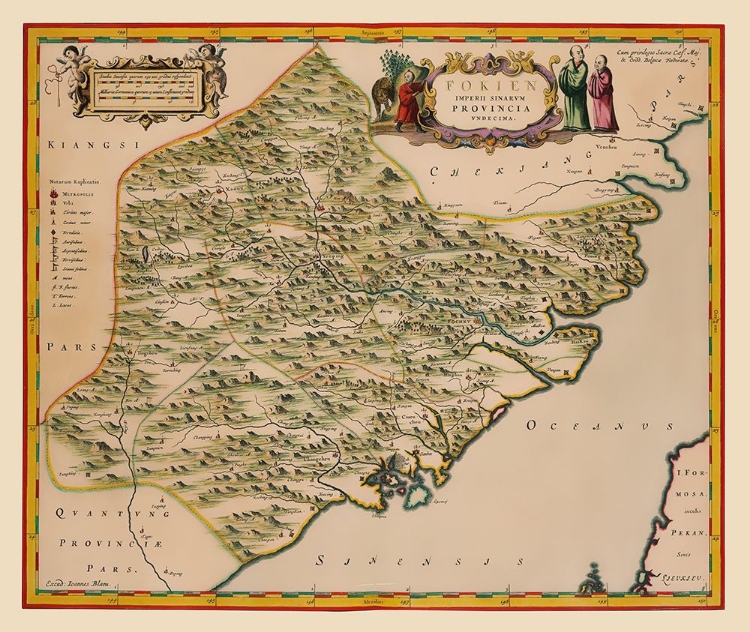 Picture of FUJIAN PROVINCE CHINA - BLAEU 1655