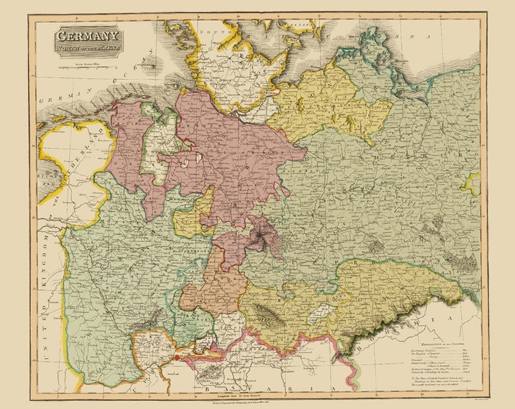 Picture of NORTH OF THE MAYNE GERMANY - THOMSON 1827