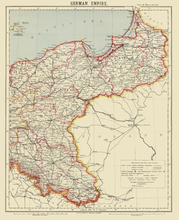 Picture of GERMAN EMPIRE 2 GERMANY - LETTS 1883