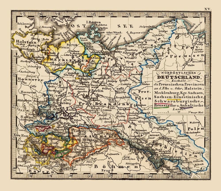 Picture of EUROPE NORTHERN GERMANY - STIELER 1852