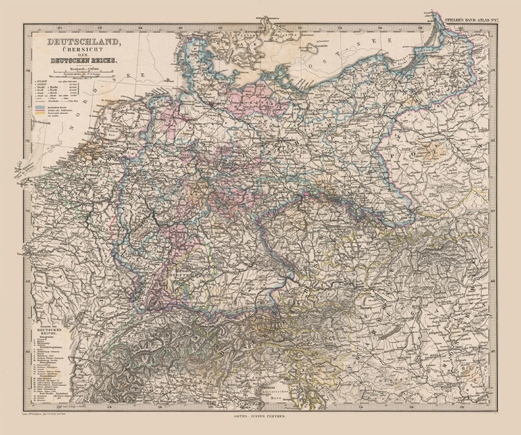 Picture of OVERVIEW GERMANY - STIELER 1885