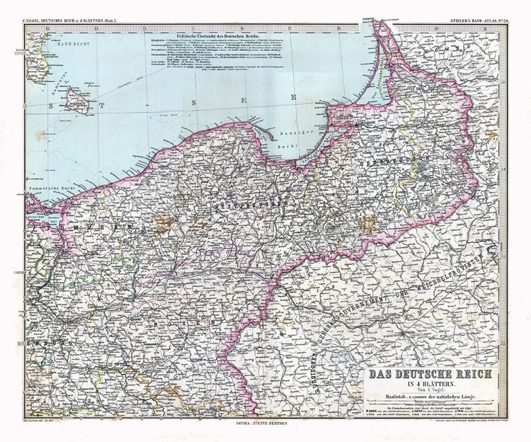 Picture of NORTHEAST GERMANY - STIELER 1885