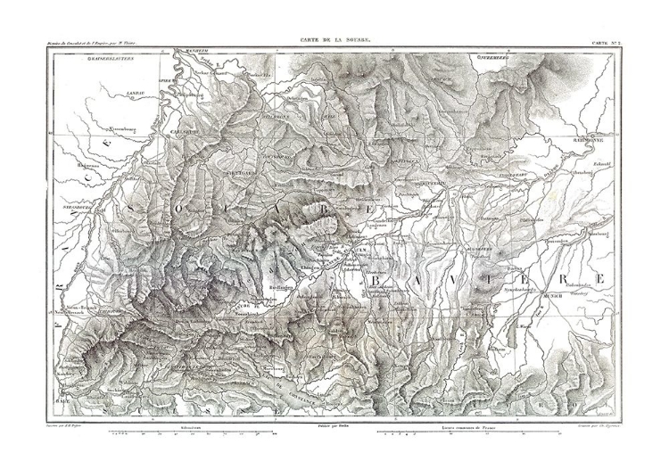 Picture of SWABIA GERMANY - THIERS 1866