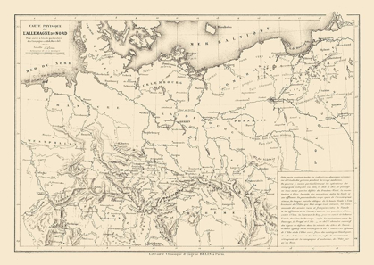 Picture of PHYSICAL NORTH GERMANY - DRIOUX 1882