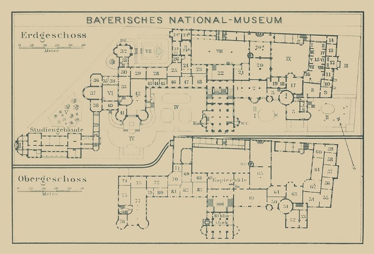 Picture of BAVARIAN NATIONAL MUSEUM GERMANY - BAEDEKER 1914