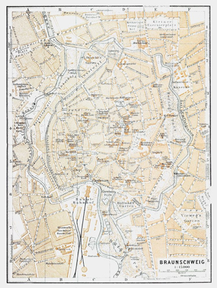 Picture of BRAUNSCHWEIG GERMANY - BAEDEKER 1914