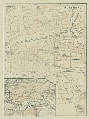 Picture of DORTMUND GERMANY - BAEDEKER 1914