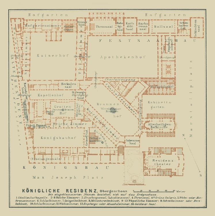 Picture of BERLIN PALACE GERMANY - BAEDEKER 1914