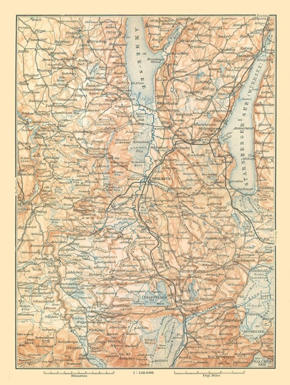 Picture of SOUTHERN GERMANY - BAEDEKER 1896