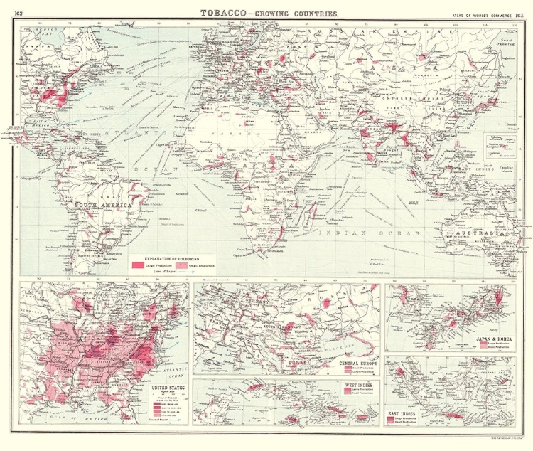 Picture of GLOBAL TOBACCO GROWING COUNTRIES - BARTHOLOMEW