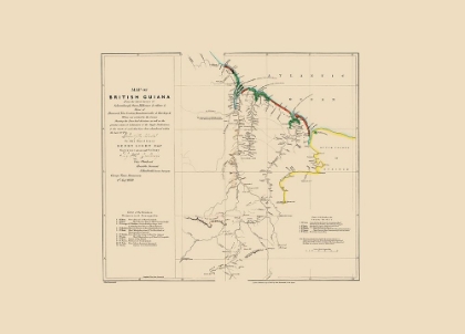 Picture of BRITISH GUIANA SOUTH AMERICA - ARROWSMITH 1844