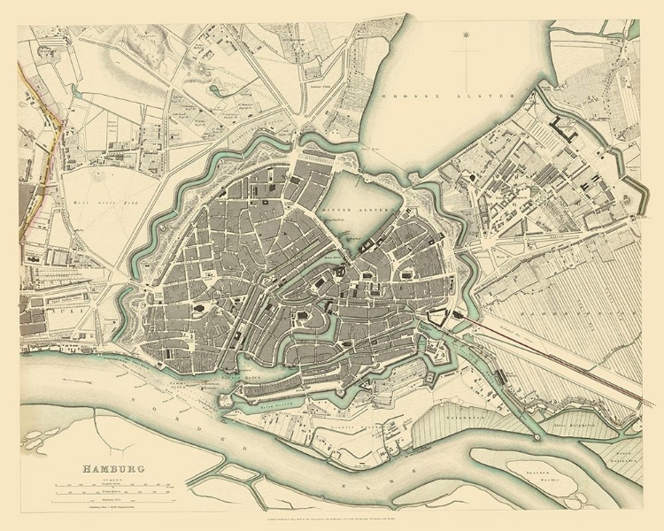 Picture of HAMBURG GERMANY - CHAPMAN 1837