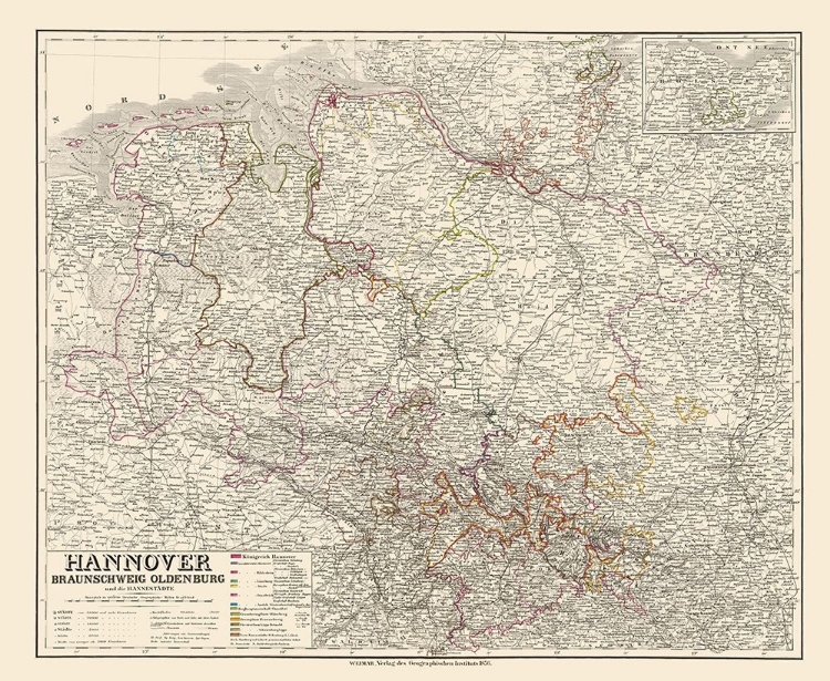 Picture of HANNOVER GERMANY - WEIMAR 1856