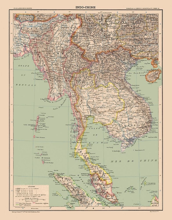 Picture of ASIA INDOCHINA - SCHRADER 1908