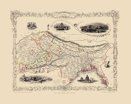 Picture of INDIA - TALLIS 1851