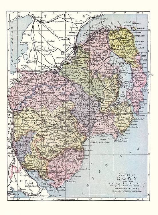 Picture of DOWN COUNTY IRELAND - BARTHOLOMEW 1882