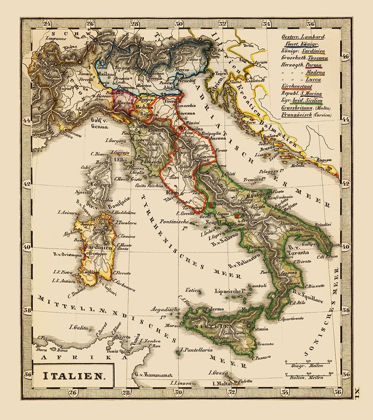 Picture of ITALY - STIELER 1852