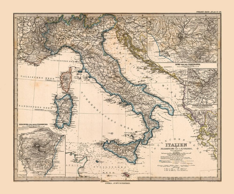 Picture of ITALY - STIELER 1885