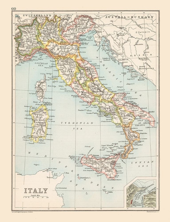 Picture of ITALY - BARTHOLOMEW 1892