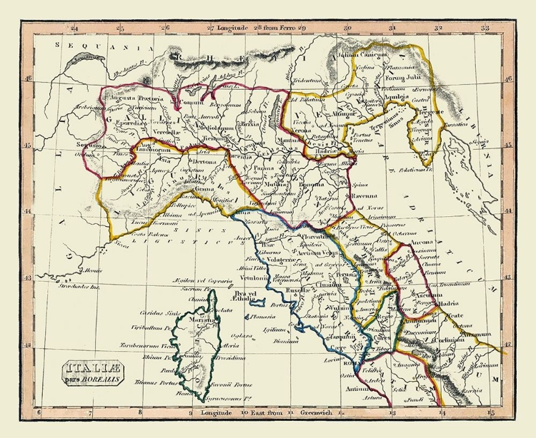 Picture of ANCIENT NORTHERN ITALY - FENNER 1830