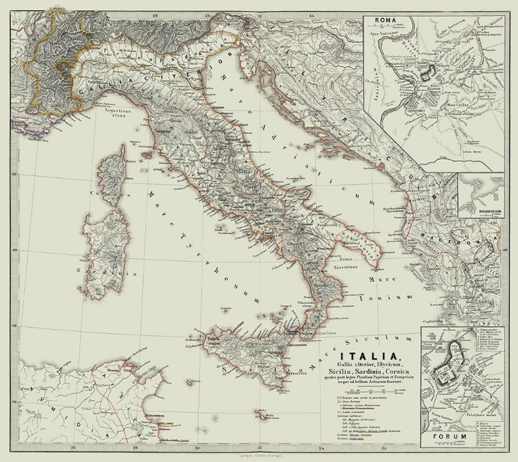 Picture of ITALY - SPRUNER 1865