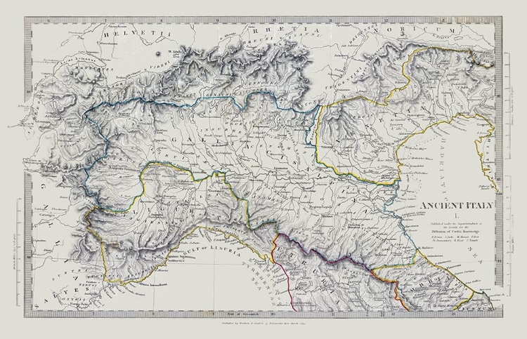 Picture of NORTHERN ANCIENT ITALY - CHAPMAN 1830