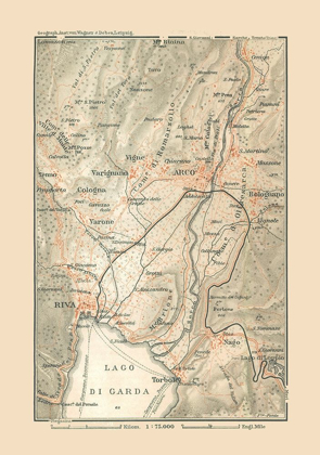 Picture of NORTHEASTERN ITALY - BAEDEKER 1910