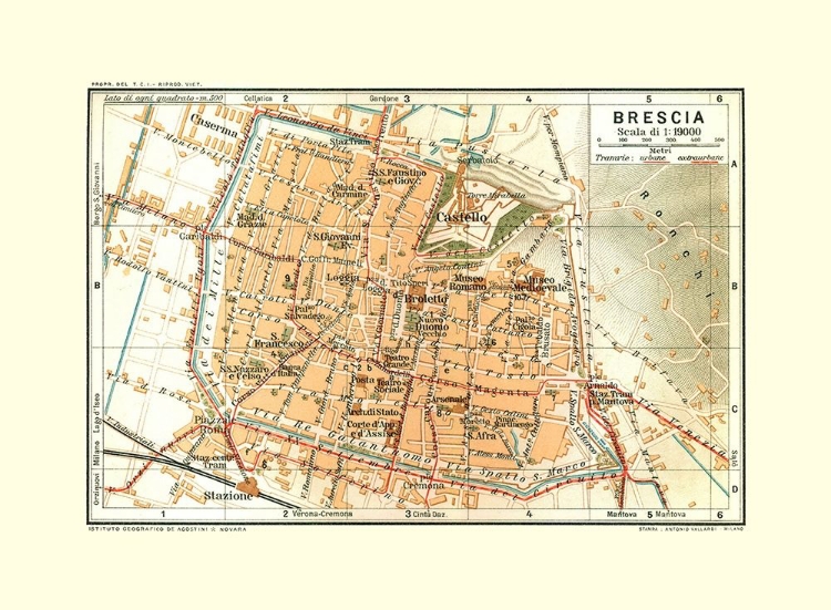 Picture of BRESCIA ITALY - BERTARELLI 1914