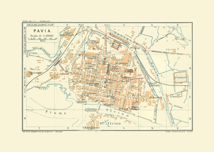 Picture of PAVIA ITALY - BERTARELLI 1914