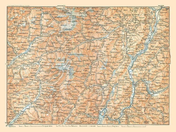 Picture of NORTH ITALY - BAEDEKER 1896