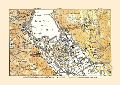 Picture of PROVINCE OF COMO ITALY - BERTARELLI 1914