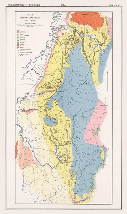 Picture of ISHIKARI COAL FIELDS JAPAN - OINOUYE 1913