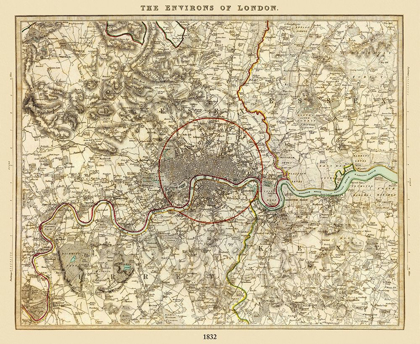 Picture of LONDON ENGLAND - CHAPMAN 1832