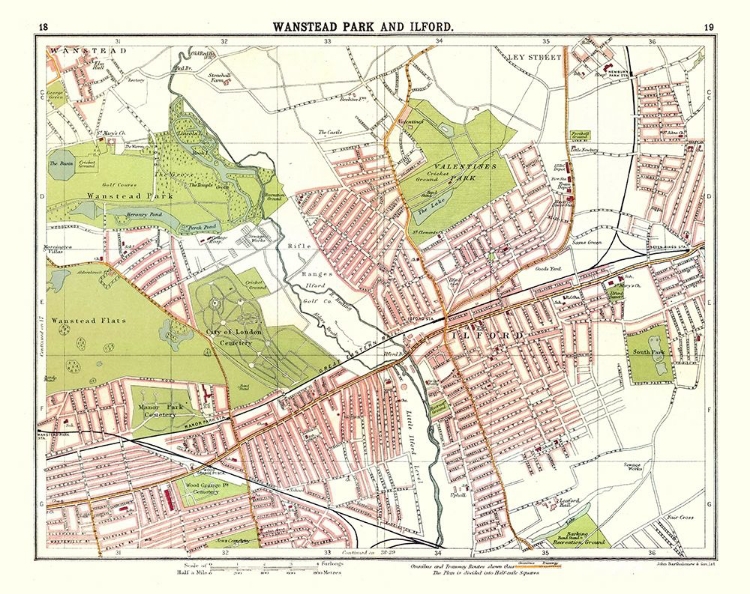 Picture of WANSTEAD PARK ILFORD LONDON UK - BARTHOLOMEW 1921