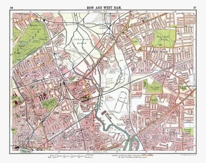 Picture of BOW WEST HAM LONDON UK - BARTHOLOMEW 1921