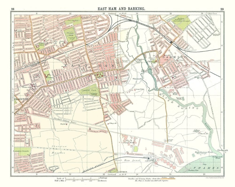 Picture of EAST HAM BARKING LONDON UK - BARTHOLOMEW 1921