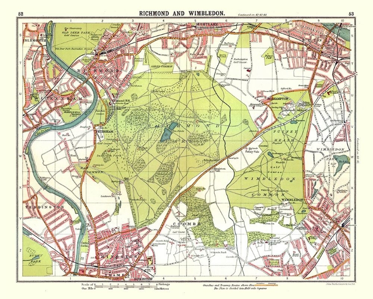 Picture of RICHMOND WIMBLEDON LONDON UK - BARTHOLOMEW 1921