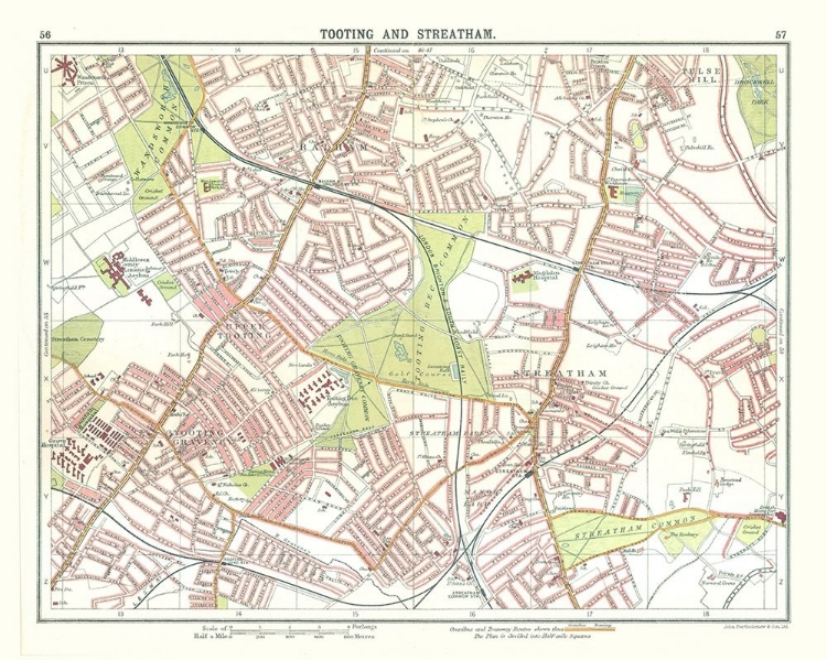 Picture of TOOTING STREATHAM LONDON UK - BARTHOLOMEW 1921