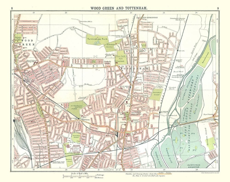 Picture of WOOD GREEN TOTTENHAM LONDON UK - BARTHOLOMEW 1921