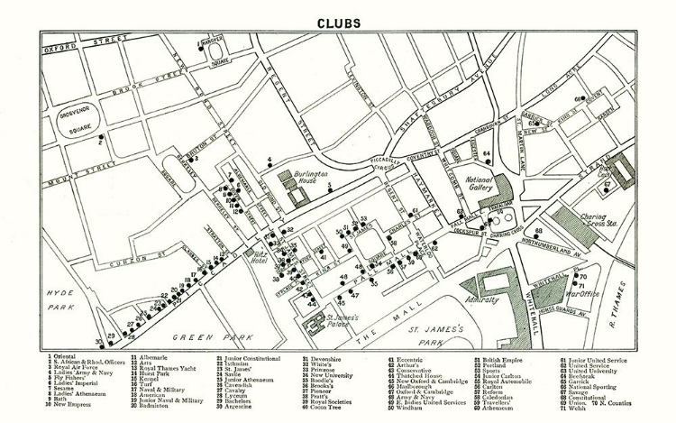 Picture of LONDON CLUBS LONDON UK - BARTHOLOMEW 1921