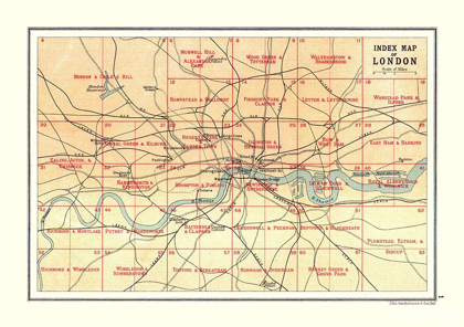 Picture of INDEX LONDON UK - BARTHOLOMEW 1921